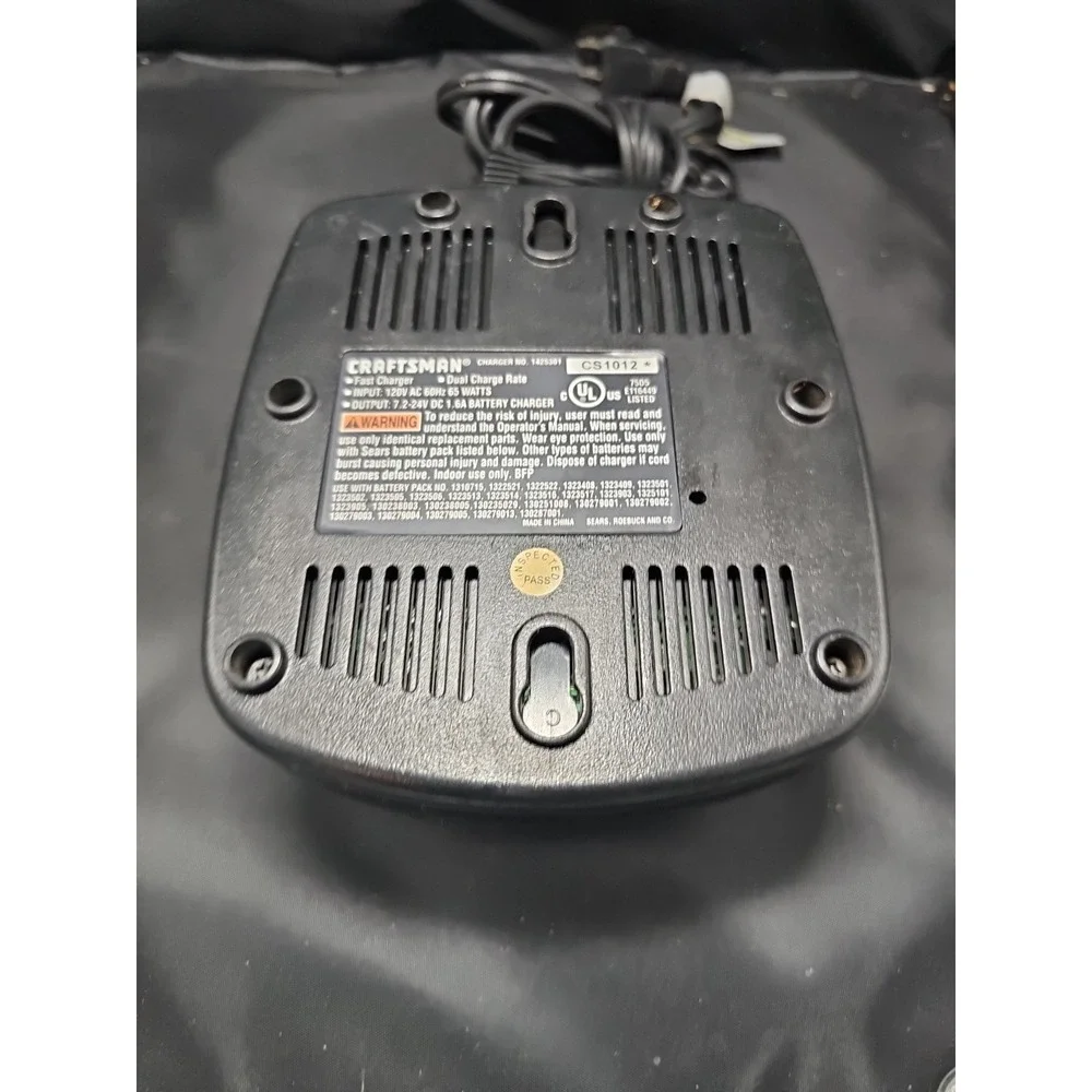 Original Craftsman 1-Hour Battery Fast Charger 7.2v- 24v 1425301 TESTED OEM